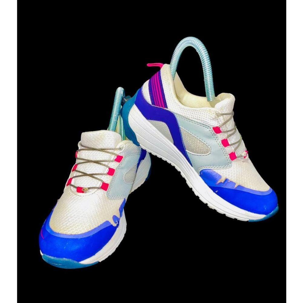 ZeroTie "Soft Hill" Girls Running White Purple Lightweight Drifter Sneakers 2